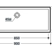 Slim Under Counter Basin 90cm image