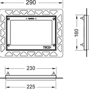 TECE recessed frame - Black image