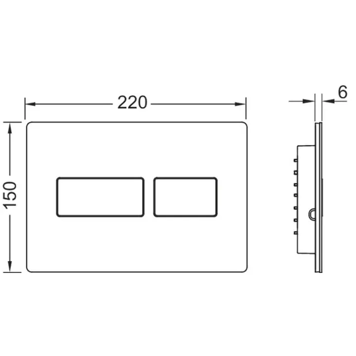 TECEsolid Flush Button - Stainless Steel image