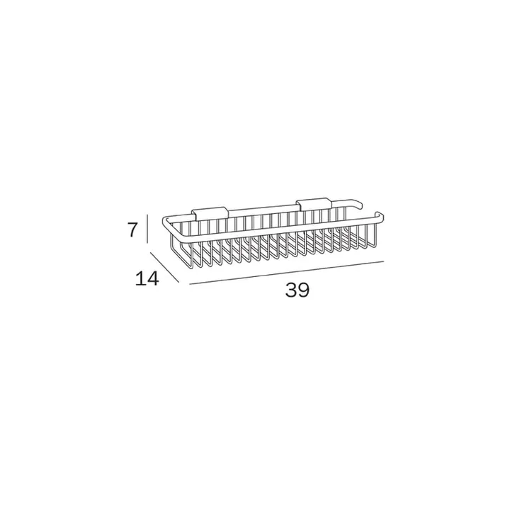 Inda Wire soap basket 39x7x14cm image