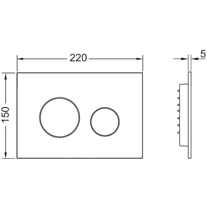 TECEloop ABS Flush button - Gloss White image