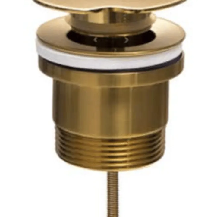 40mm Universal Push Pop Plug & Waste - Brushed Brass