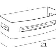 Inda Removable Deluxe basket image