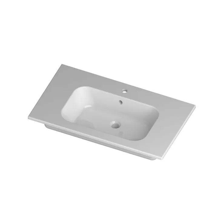 Perfetto Ceramic washbasin 1 Tap Hole 90cm - Matte White