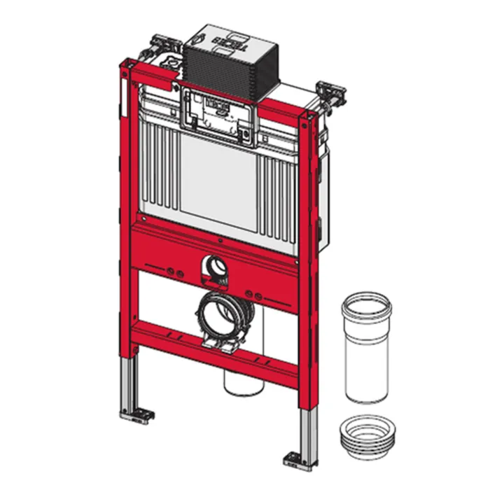 TECE 820mm Low Level Wall hung cistern WELS 4 Star rated image