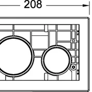 TECEloop Matte White Button set image