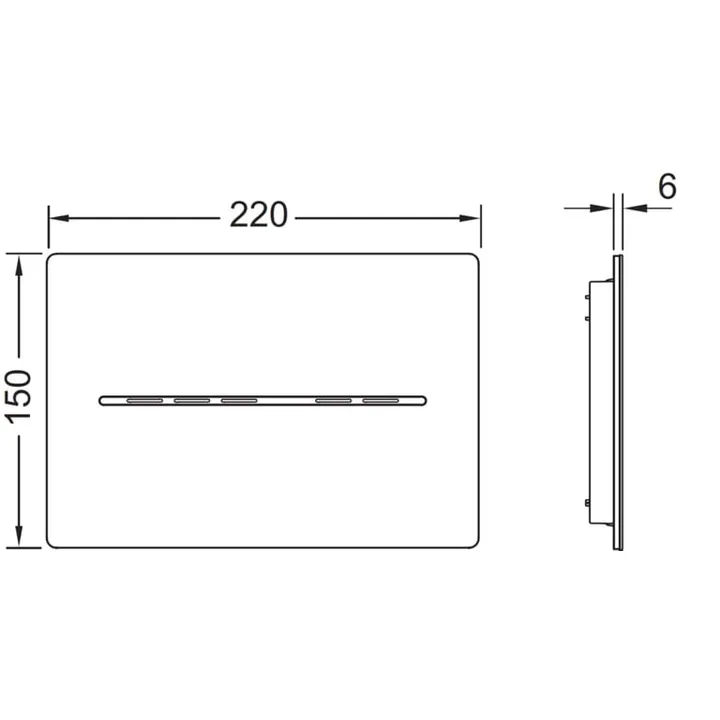 TECEsolid Electronic Flush Button - Gloss White image