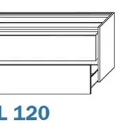 Perfetto Bathroom Furniture 120cm 2 drawer image