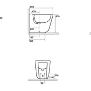 Tribeca Floor Mount Bidet - 1 Tap Hole image