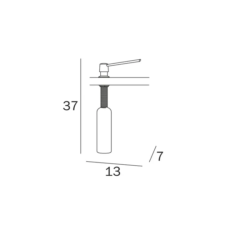 Hotellerie INDA bench mounted soap dispenser image