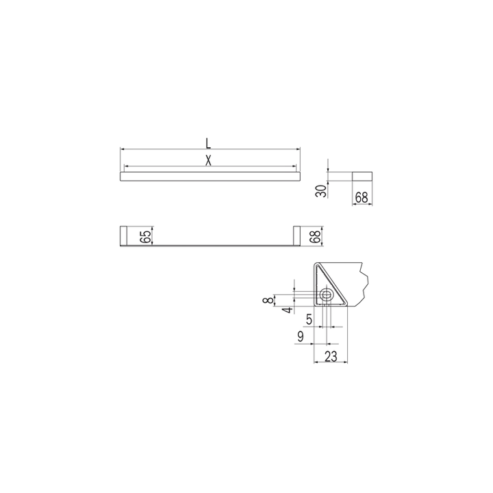 Indissima 80cm Towel Rail image