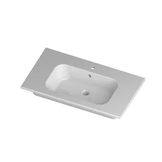 Perfetto Ceramic washbasin 1 Tap Hole 90cm - Matte White image