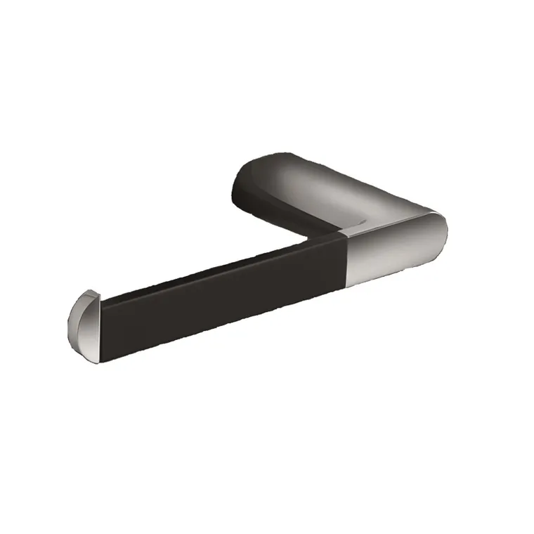 Mito  Toilet paper holder single - Chrome - Black