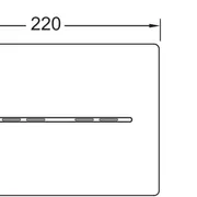 TECEsolid Electronic flush button - Chrome image