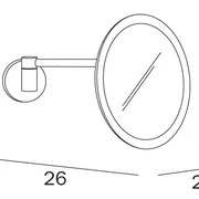 Inda Round Magnifying Mirror image