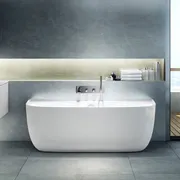 Eldon back to wall bath 1749 x 850mm, without overflow image