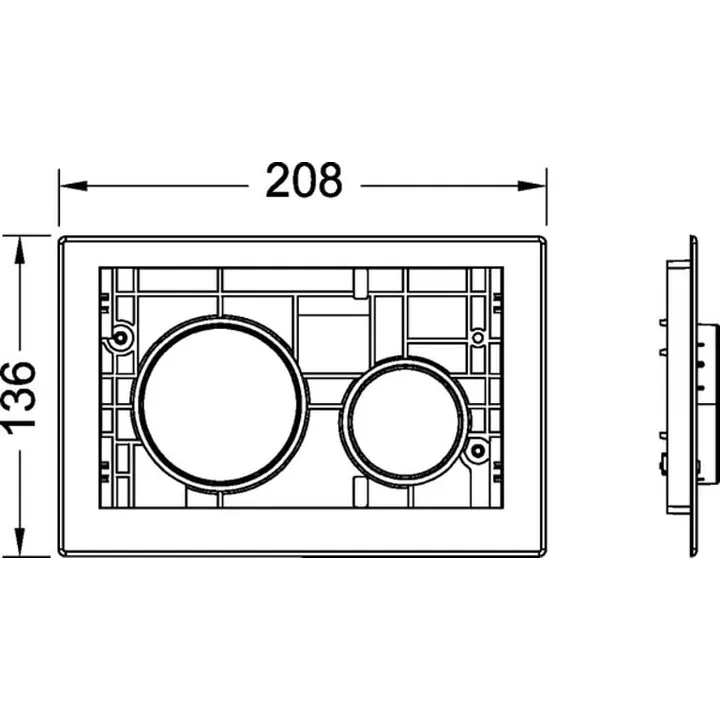 TECEloop Flush Button Only - Chrome image