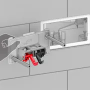 TECE 820mm Low Level pedestal cistern WELS 4 Star rated, Front or Top flush button image