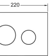 TECEloop ABS Flush button - Chrome image