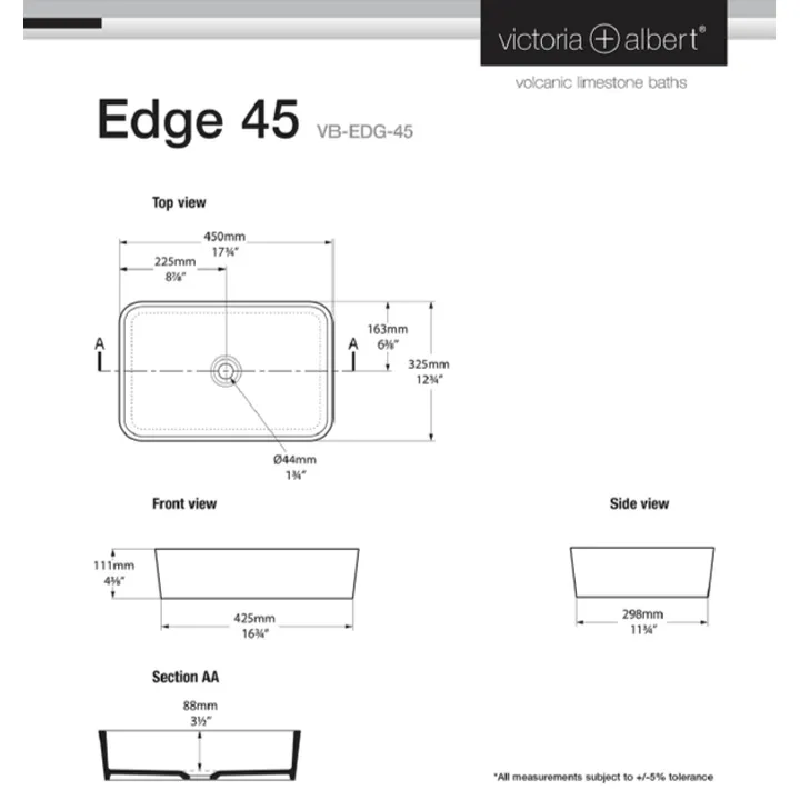 Edge 45 basin image