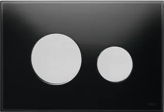 TECEloop Glass Flush button - Black Glass Matte buttons image