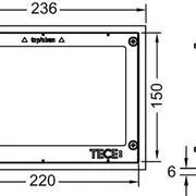 TECE decorative frame - Chrome image