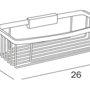 Inda Removable wire basket - deep image