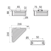 Inda Corner Wire Basket image