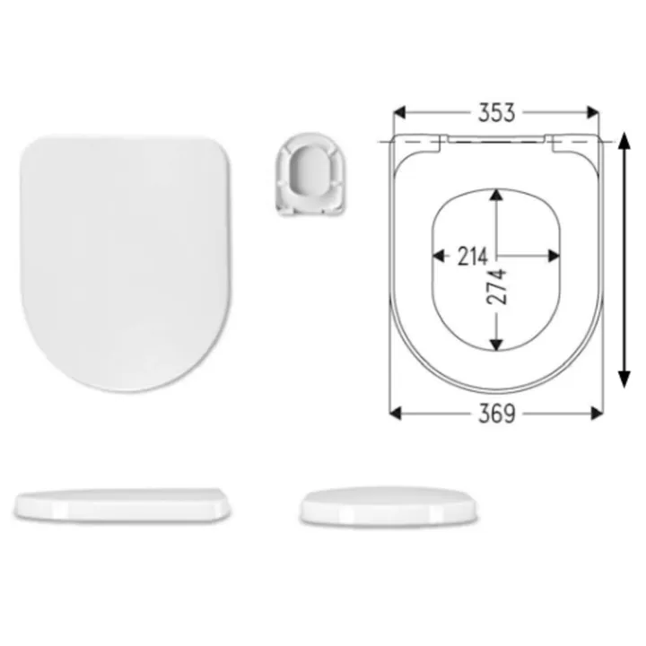 Flo Toilet Seat - Thick Style image