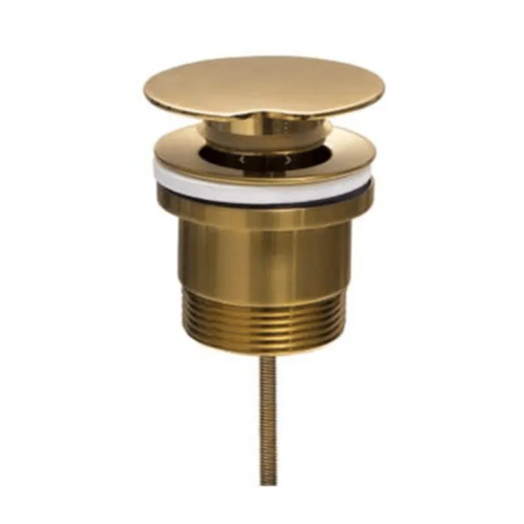 40mm Universal Push Pop Plug & Waste - Brushed Brass